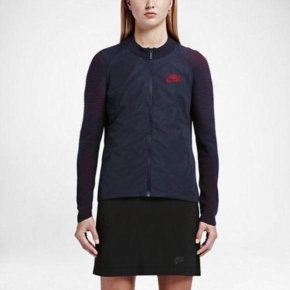 Nike Other - Unisex Nike Red & Blue Lightweight Baseball Jacket M